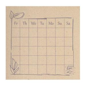 کاغذ یادداشت پلنرساز جمع و جور طرح جدول هفتگی L