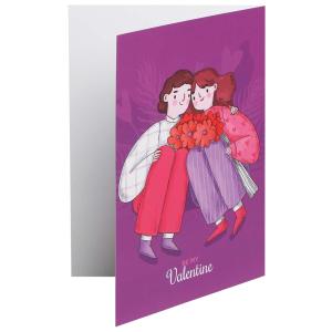 کارت پستال طرح Be My Valentine